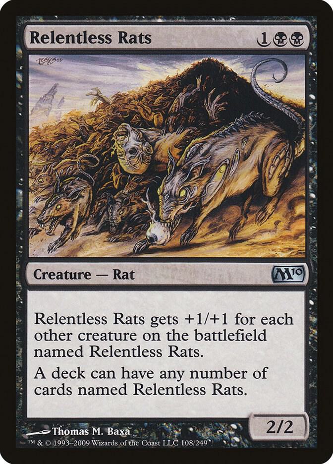Relentless Rats 108/249 (Magic 2010 (M10))  - Foil | Good Games Modbury