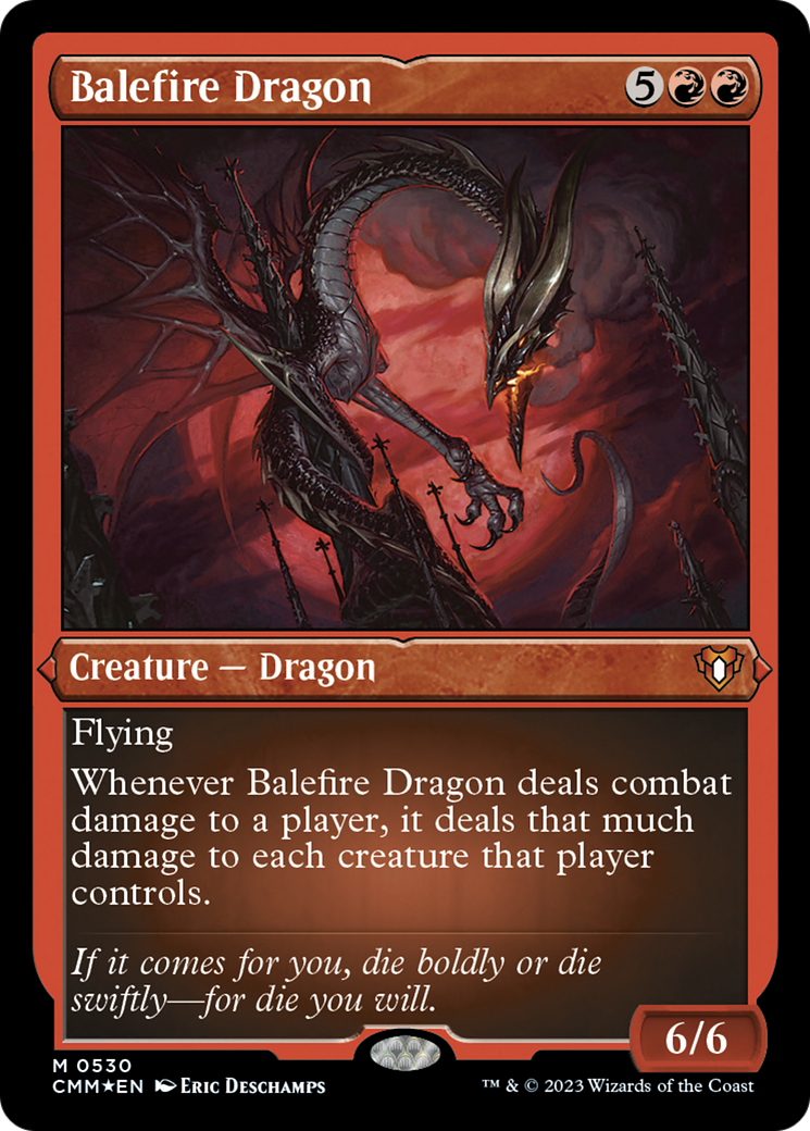 Balefire Dragon (Foil Etched) [Commander Masters] | Good Games Modbury