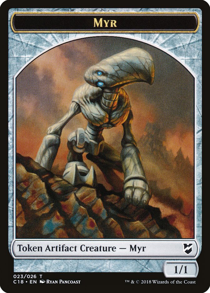 Myr Token (023/026) [Commander 2018 Tokens] | Good Games Modbury