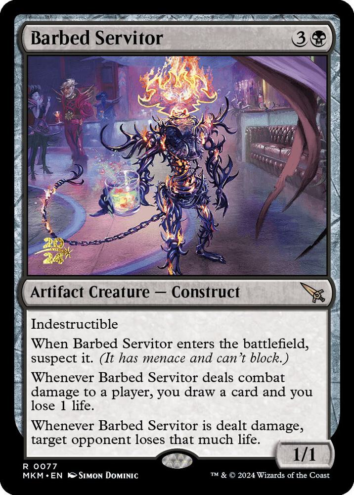 Barbed Servitor 77s/182 (Prerelease Cards)  - Foil | Good Games Modbury