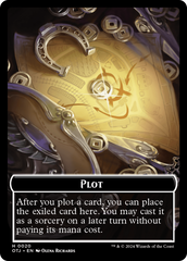 Human Rogue // Plot Double-Sided Token [Outlaws of Thunder Junction: Breaking News Tokens] | Good Games Modbury