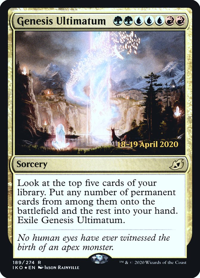 Genesis Ultimatum [Ikoria: Lair of Behemoths Prerelease Promos] | Good Games Modbury