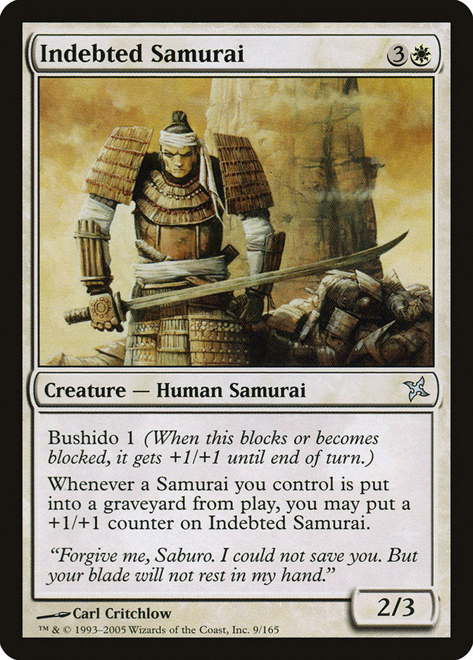 Indebted Samurai 9/165 (Betrayers of Kamigawa)  - Foil | Good Games Modbury