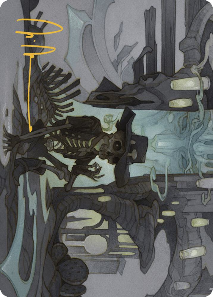 Tinybones Joins Up Art Card Gold Stamped Signature 9 (Art Series: Outlaws of Thunder Junction)  | Good Games Modbury