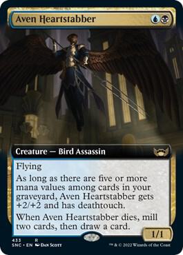 Aven Heartstabber Extended Art 433/281 (Streets of New Capenna)  | Good Games Modbury