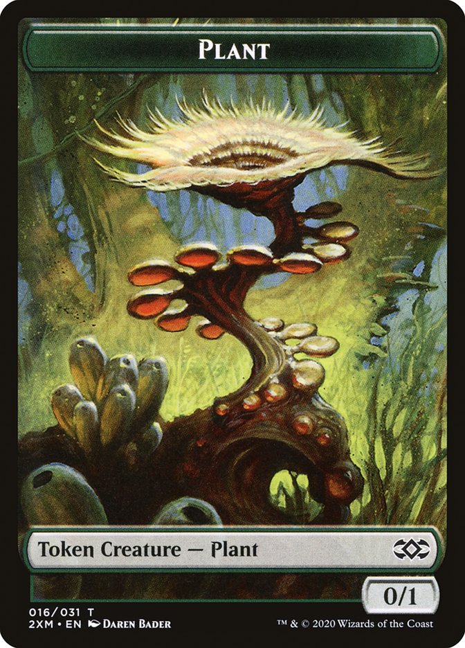 Eldrazi Spawn // Plant Double-Sided Token [Double Masters Tokens] | Good Games Modbury