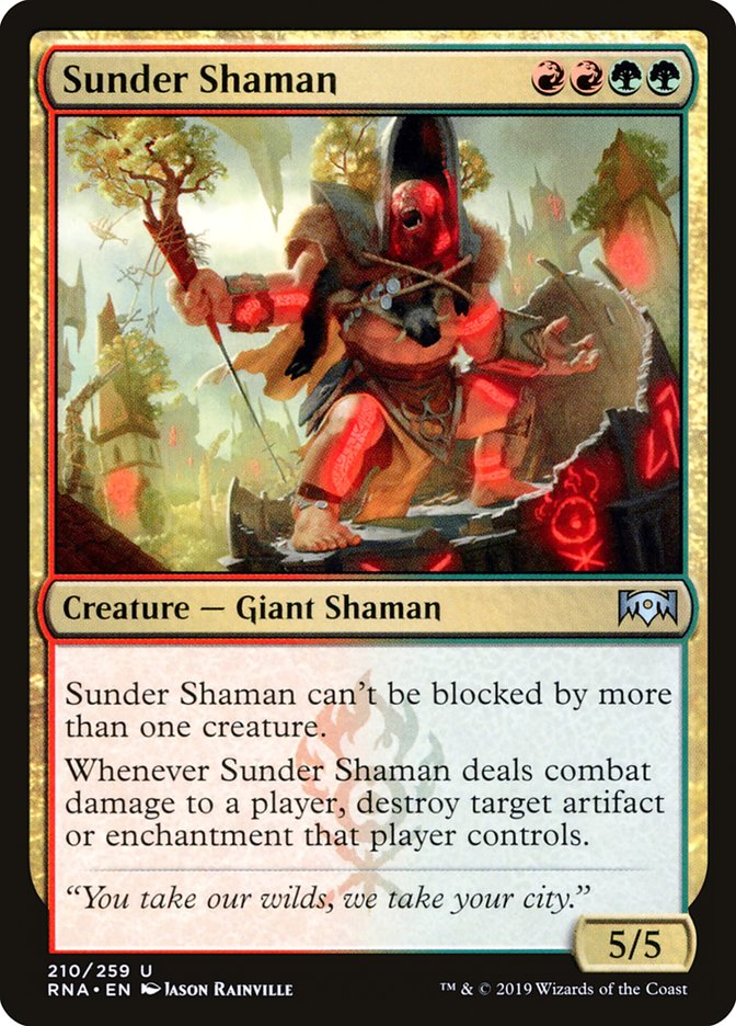 Sunder Shaman [Ravnica Allegiance] | Good Games Modbury