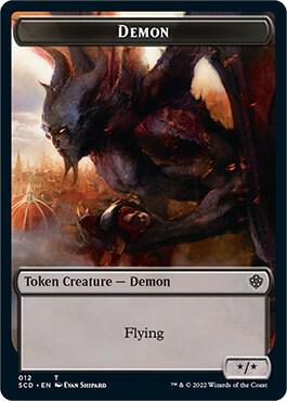 Demon Double Sided Token 12 (Starter Commander Decks)  | Good Games Modbury