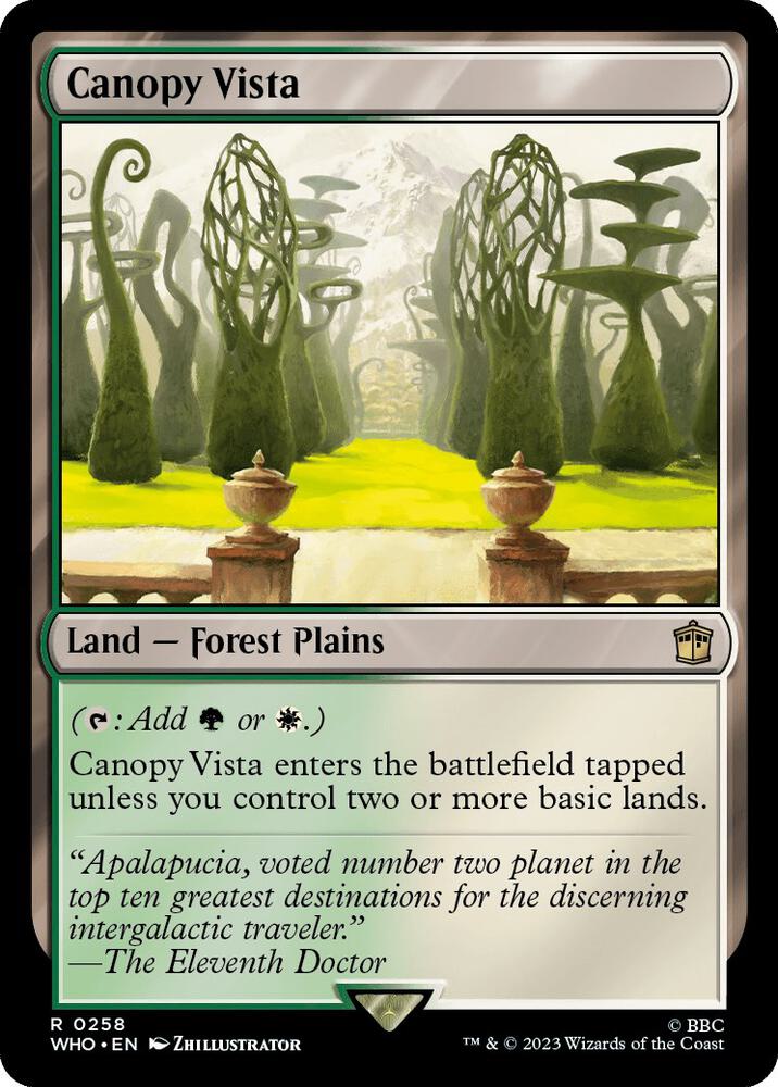 Canopy Vista 258 (Universes Beyond: Doctor Who)  - Foil | Good Games Modbury