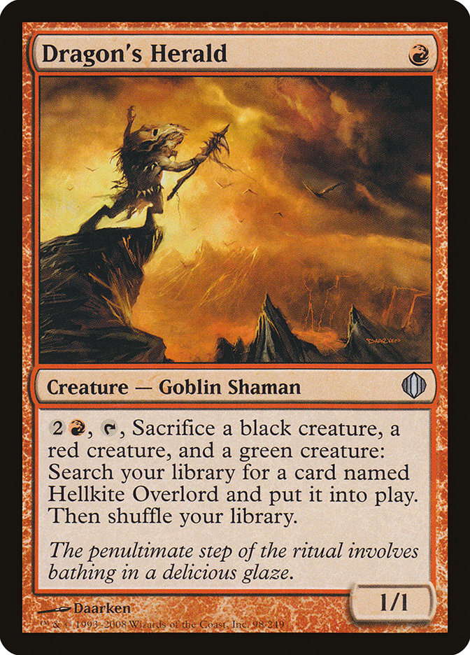 Dragon's Herald 98/249 (Shards of Alara)  - Foil | Good Games Modbury