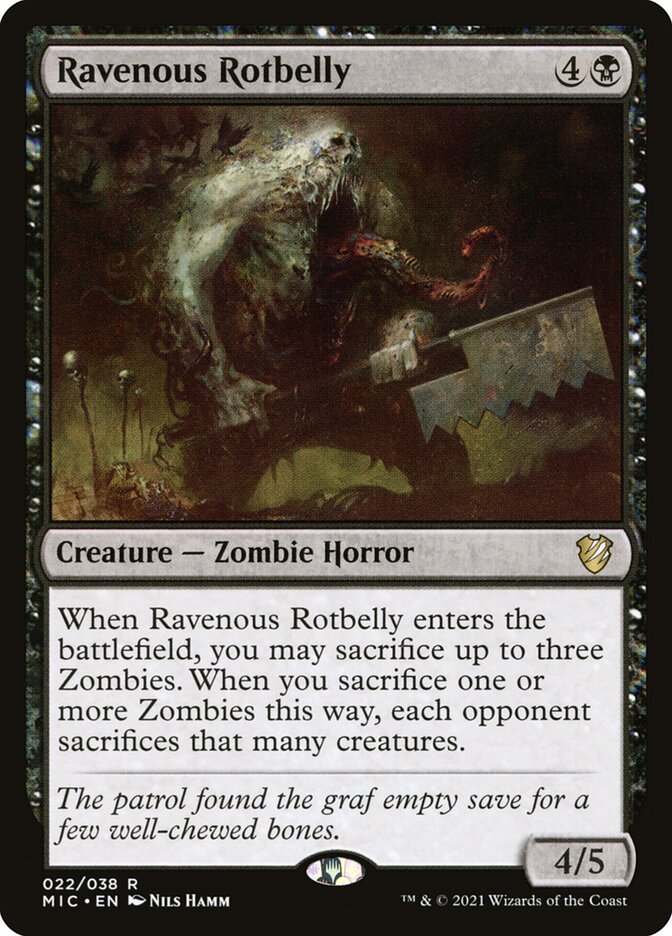 Ravenous Rotbelly 22 (Commander: Innistrad: Midnight Hunt)  | Good Games Modbury