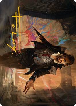 Anhelo the Painter Art Card Gold Stamped Signature 38 (Art Series: Streets of New Capenna)  | Good Games Modbury