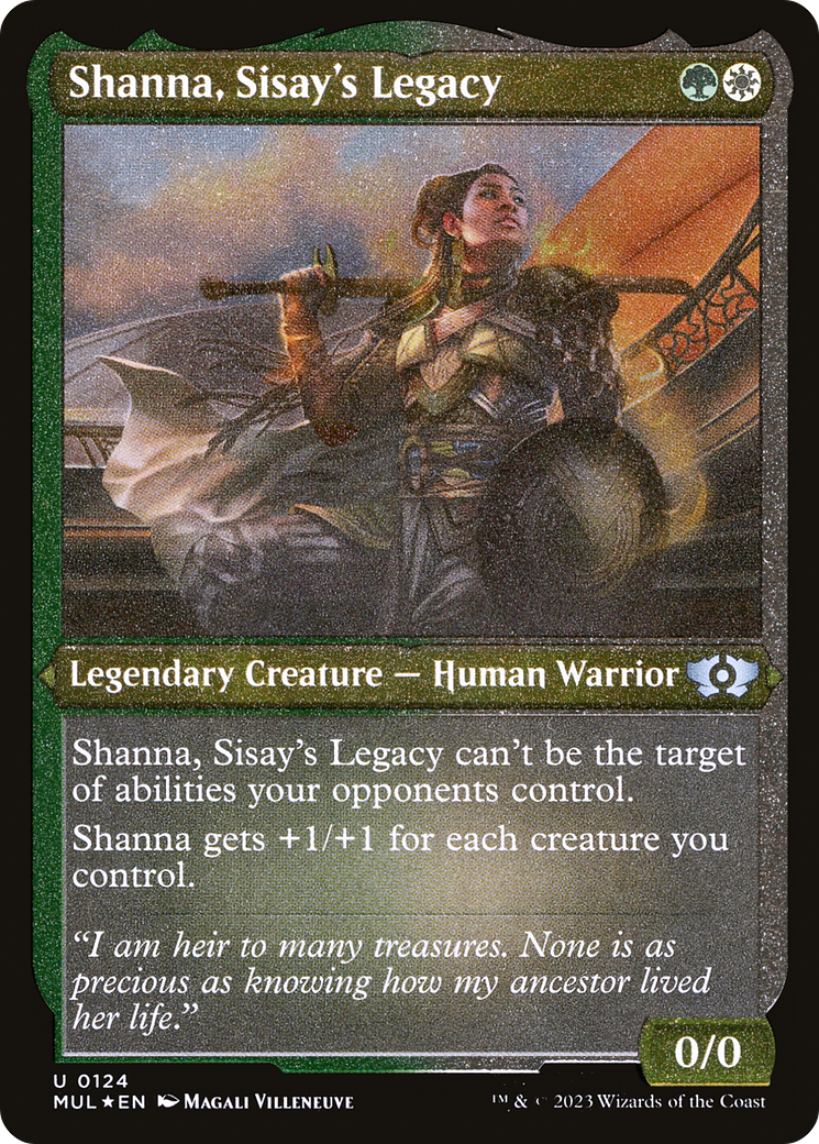 Shanna, Sisay's Legacy (Foil Etched) [Multiverse Legends] | Good Games Modbury