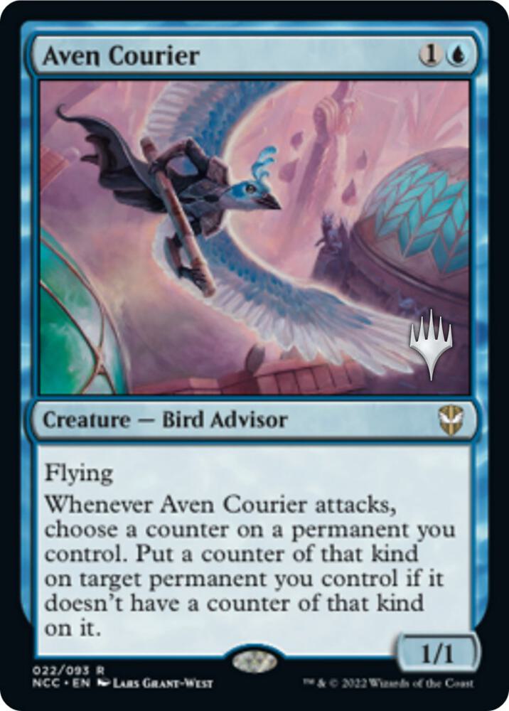 Aven Courier 22p/76 (Promo Pack: Streets of New Capenna)  - Foil | Good Games Modbury