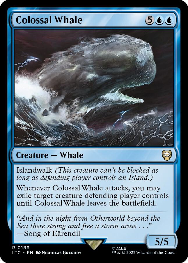 Colossal Whale 186 (Commander: The Lord of the Rings: Tales of Middle-earth)  | Good Games Modbury