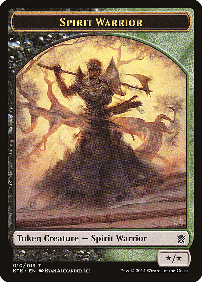 Spirit Warrior Token [Khans of Tarkir Tokens] | Good Games Modbury