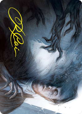 Dread Fugue Art Card (Gold-Stamped Signature) [Innistrad: Crimson Vow Art Series] | Good Games Modbury
