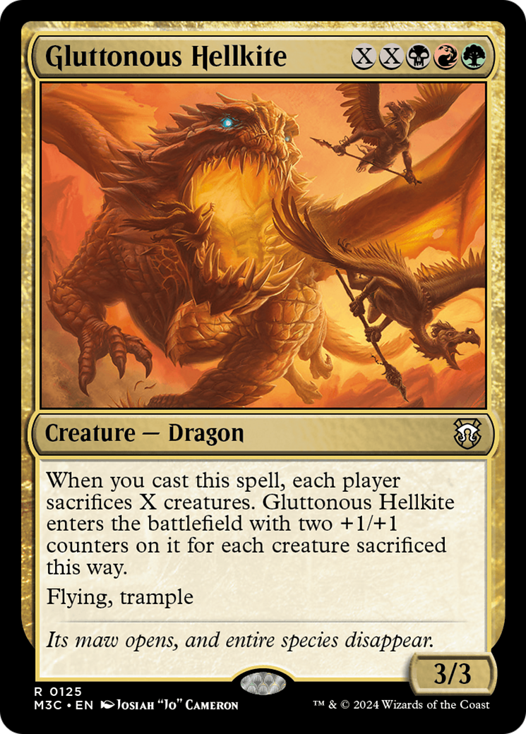 Gluttonous Hellkite [Modern Horizons 3 Commander] | Good Games Modbury