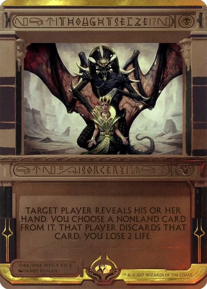 Thoughtseize 45/54 (Masterpiece Series: Amonkhet Invocations)  - Foil | Good Games Modbury