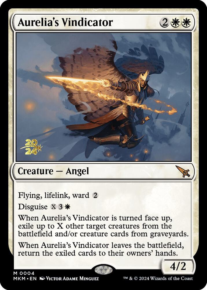 Aurelia's Vindicator 4s/182 (Prerelease Cards)  - PreRelease Foil | Good Games Modbury