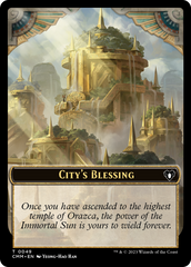 City's Blessing // Construct (0075) Double-Sided Token [Commander Masters Tokens] | Good Games Modbury