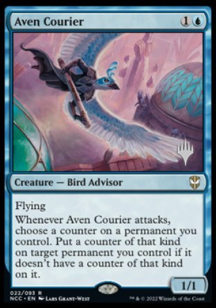 Aven Courier (Promo Pack) [Streets of New Capenna Commander Promos] | Good Games Modbury