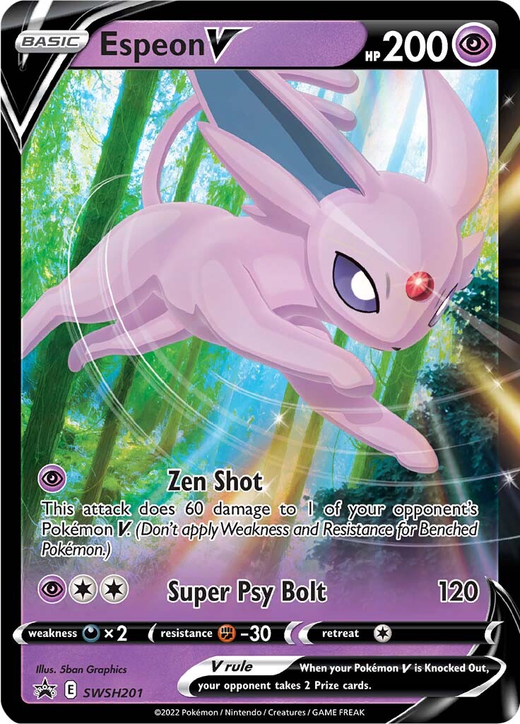 Espeon V (SWSH201) [Sword & Shield: Black Star Promos] | Good Games Modbury