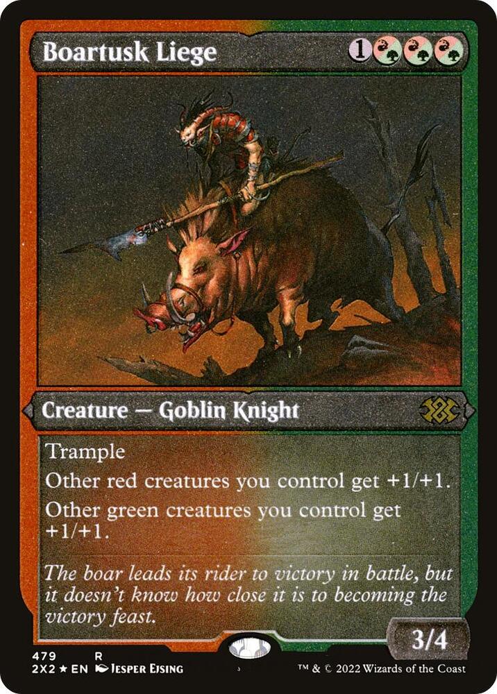Boartusk Liege Foil Etched 479 (Double Masters 2022)  - Foil | Good Games Modbury