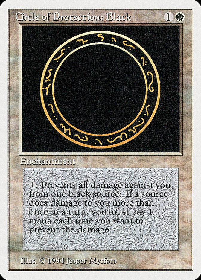 Circle of Protection: Black [Summer Magic / Edgar] | Good Games Modbury