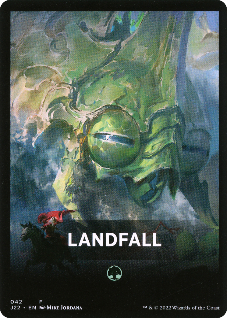 Landfall Theme Card [Jumpstart 2022 Front Cards] | Good Games Modbury