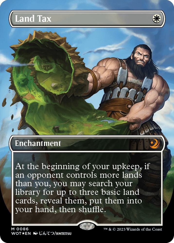 Land Tax 86 (Wilds of Eldraine: Enchanting Tales)  - Borderless Confetti Foil | Good Games Modbury