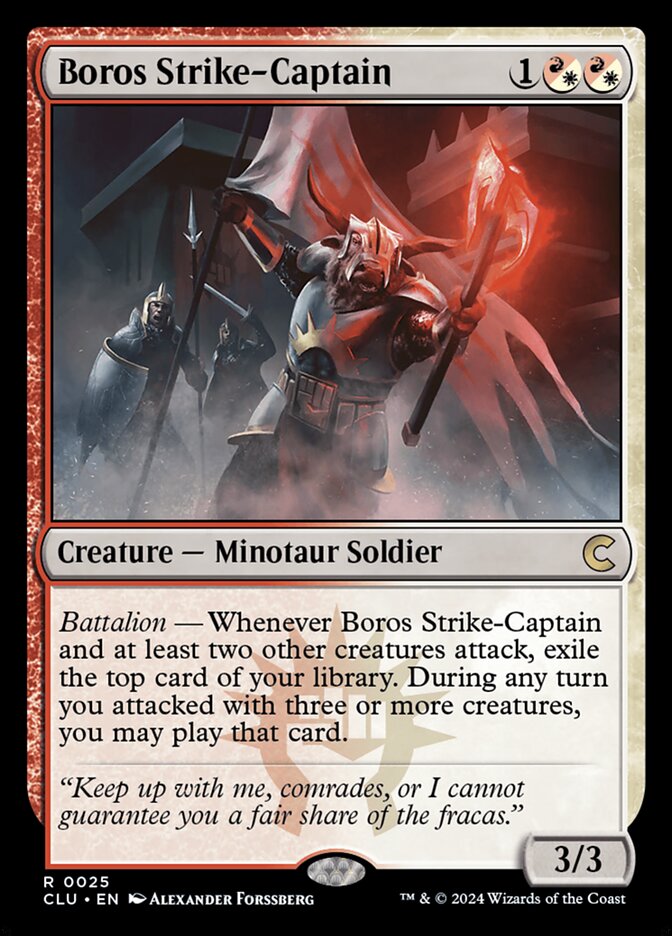 Boros Strike-Captain 25/284 (Ravnica: Clue Edition)  | Good Games Modbury
