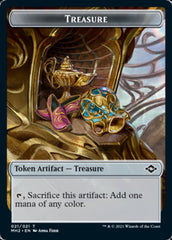 Golem // Treasure (21) Double-Sided Token [Modern Horizons 2 Tokens] | Good Games Modbury