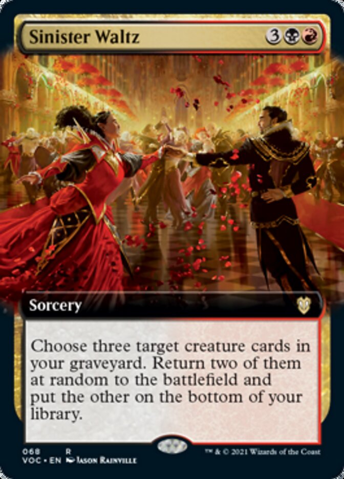 Sinister Waltz (Extended Art) [Innistrad: Crimson Vow Commander] | Good Games Modbury