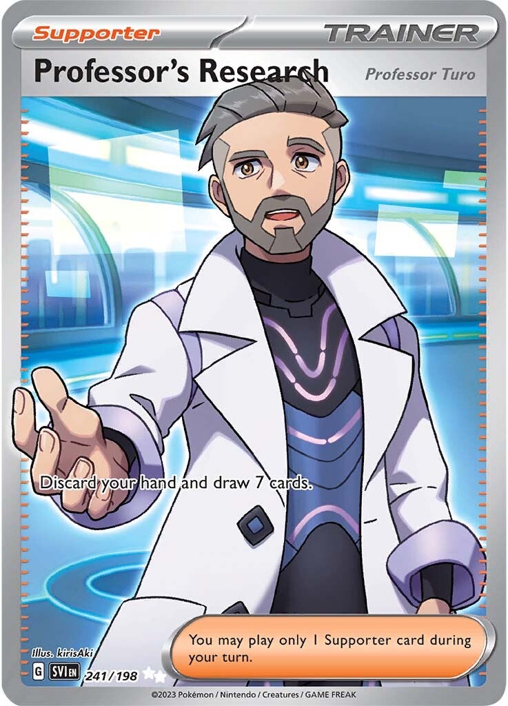 Professor's Research (Professor Turo) (241/198) [Scarlet & Violet: Base Set] | Good Games Modbury