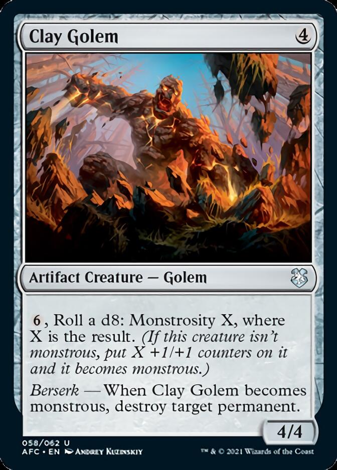 Clay Golem [Dungeons & Dragons: Adventures in the Forgotten Realms Commander] | Good Games Modbury