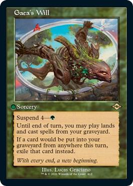Gaeas Will Retro Frame Foil Etched 412 (Modern Horizons 2)  - Foil | Good Games Modbury