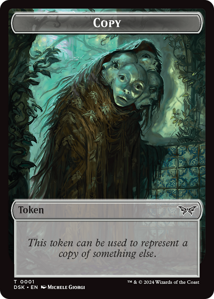 Copy // Manifest Double-Sided Token [Duskmourn: House of Horror Tokens] | Good Games Modbury