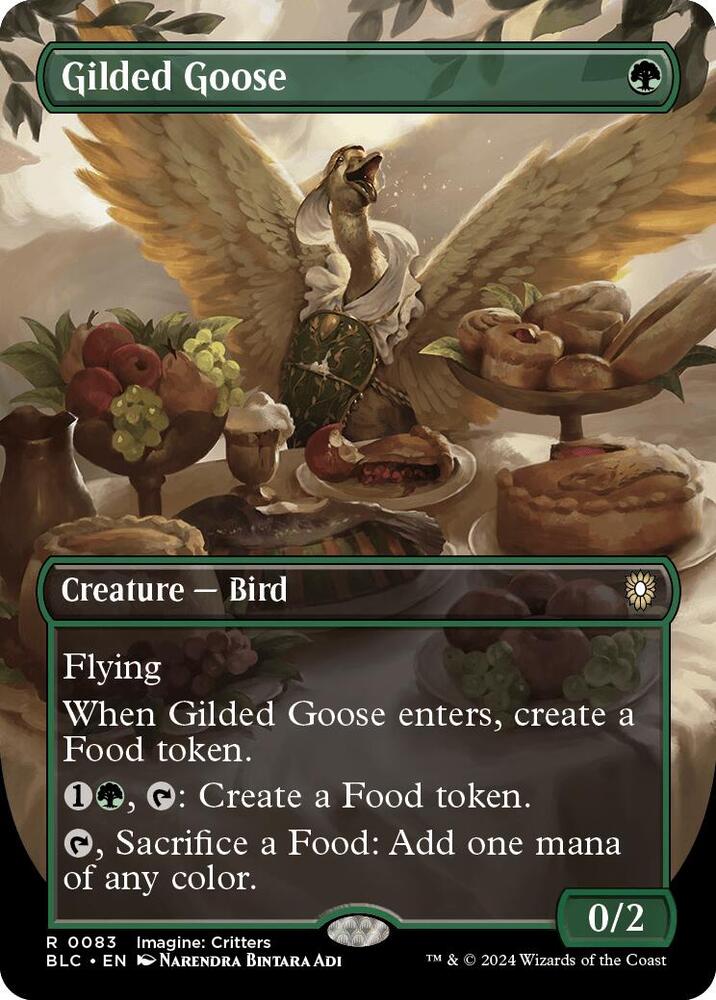 Gilded Goose 83 (Commander: Bloomburrow)  - Borderless Foil | Good Games Modbury