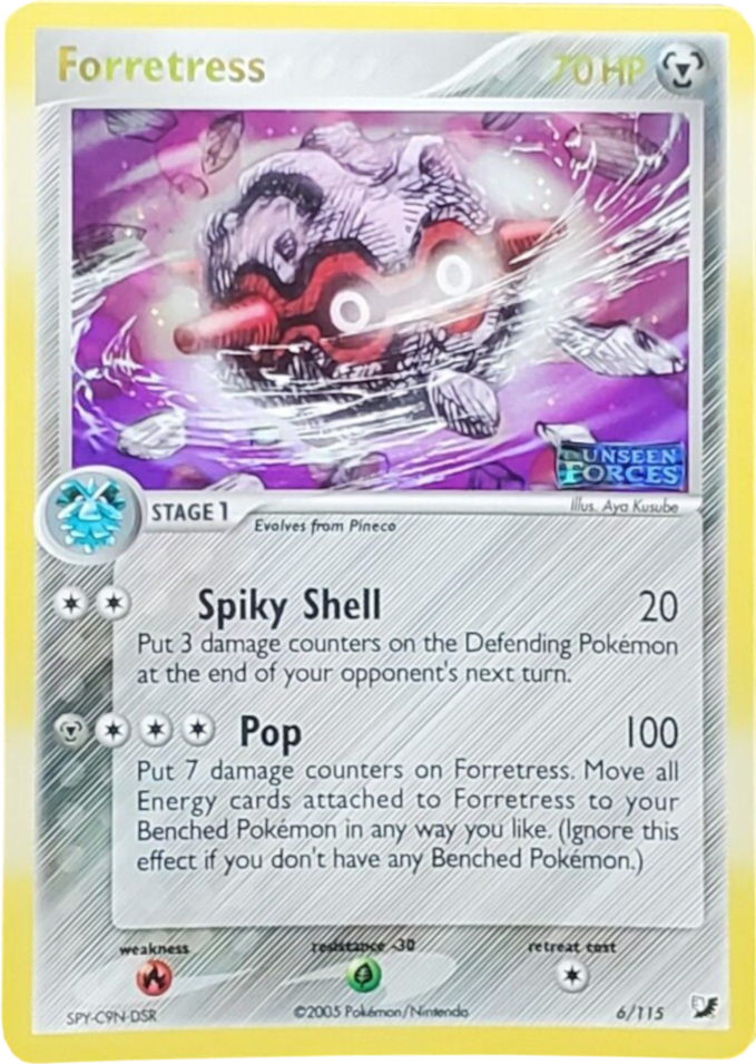 Forretress (6/115) (Stamped) [EX: Unseen Forces] | Good Games Modbury