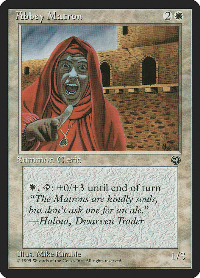 Abbey Matron (Halina Flavor Text) [Homelands] | Good Games Modbury