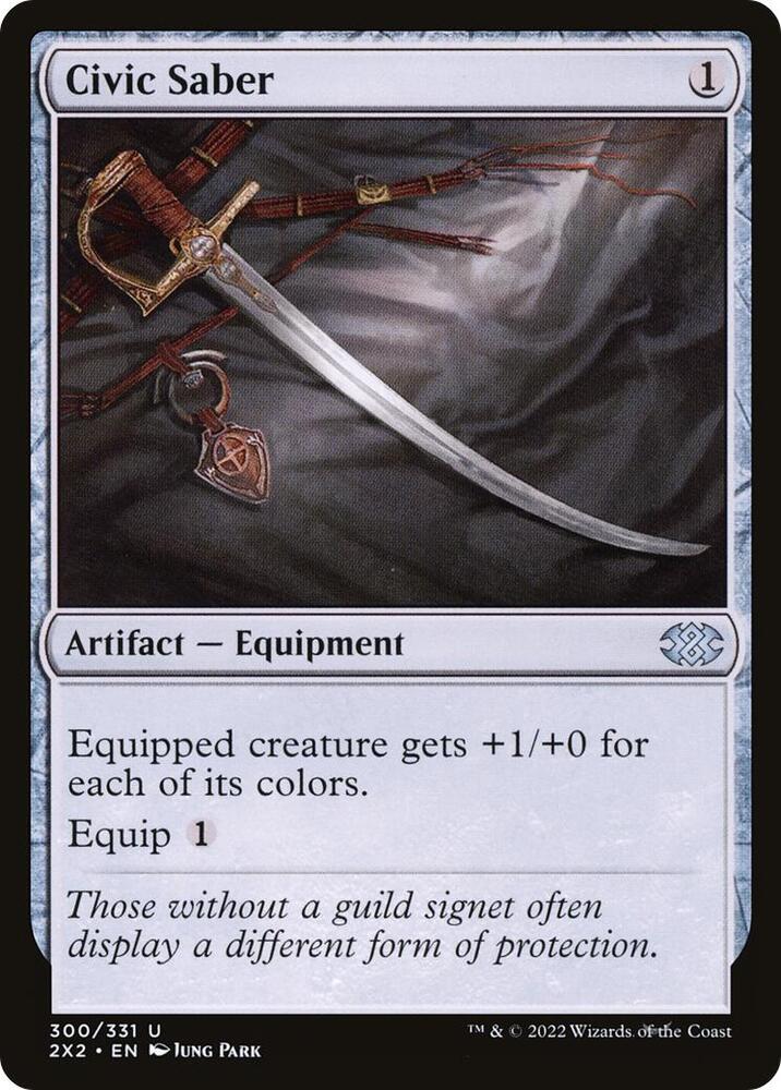Civic Saber 300/331 (Double Masters 2022)  - Foil | Good Games Modbury
