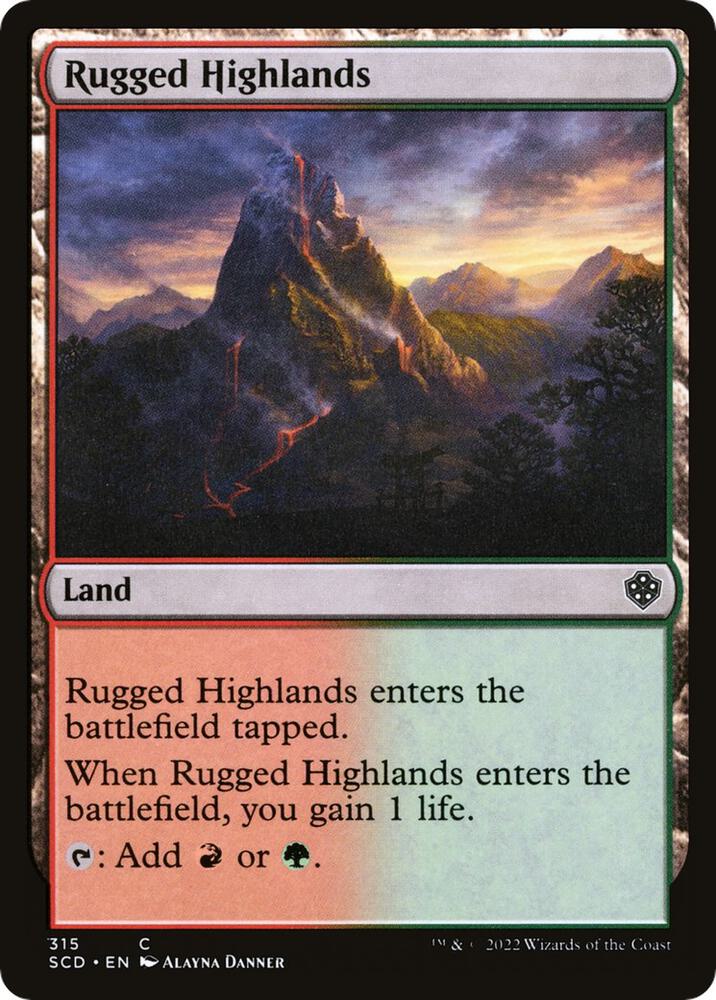 Rugged Highlands 315/352 (Starter Commander Decks)  | Good Games Modbury