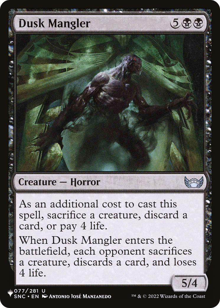 Dusk Mangler [The List Reprints] | Good Games Modbury