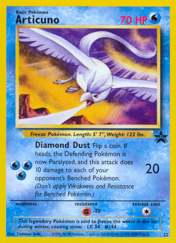 Articuno (22) [Wizards of the Coast: Black Star Promos] | Good Games Modbury