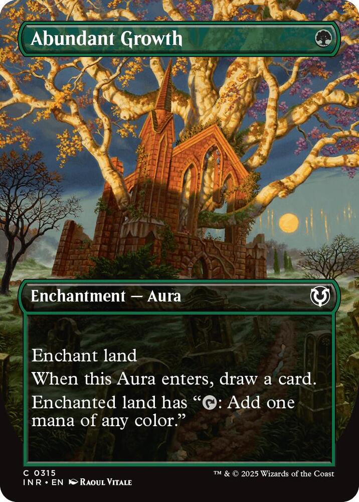 Abundant Growth 315/287 (Innistrad Remastered)  - Borderless Foil | Good Games Modbury