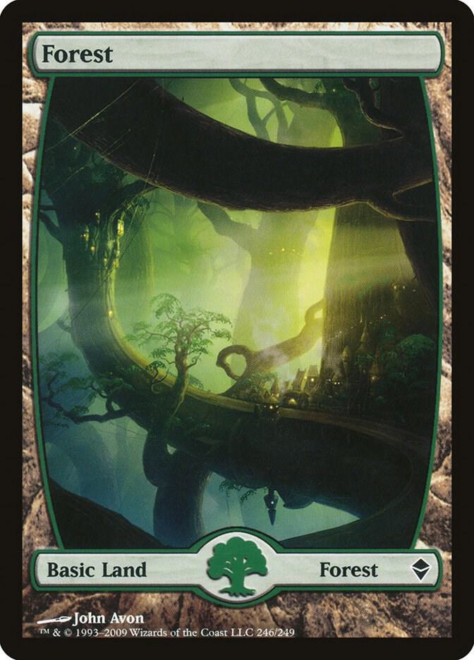 Forest 246 Full Art 246 (Zendikar)  - Full Art Foil | Good Games Modbury