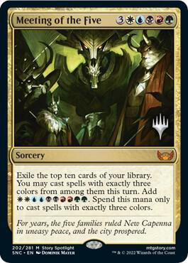 Meeting of the Five 202p/161 (Promo Pack: Streets of New Capenna)  - Foil | Good Games Modbury