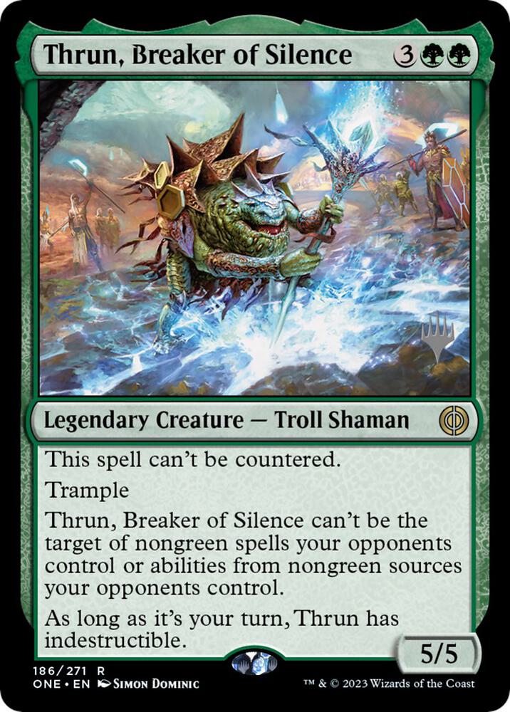 Thrun Breaker of Silence 186p/160 (Promo Pack: Phyrexia: All Will Be One)  | Good Games Modbury