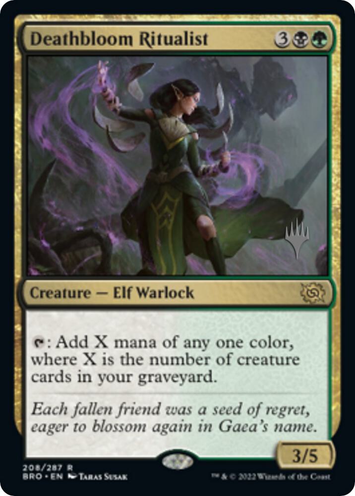 Deathbloom Ritualist 208 (Promo Pack: The Brothers' War)  - Foil | Good Games Modbury
